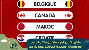 فلاش باك على المواجهات بين المنتخب الوطني المغربي مع منتخبات المجموعة السادسة لكأس العالم 2022