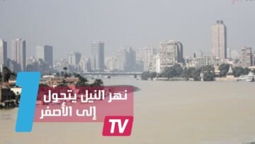 نهر النيل يتحول إلى الأصفر  والمصريون في صدمة