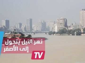 نهر النيل يتحول إلى الأصفر  والمصريون في صدمة