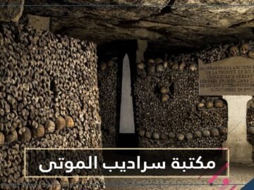 في مكان غريب   مكتبة في سراديب الموتى تحت باريس