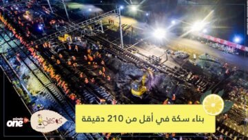 شاهد.. الصين تبني مسار سكة حديد في أقل من 4 ساعات