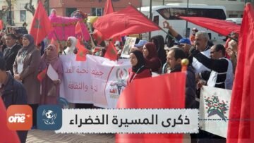 في القنيطرة  مغاربة يحتفلون بالذكرى 44 للمسيرة الخضراء المغربية