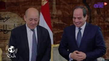 أثارت سخرية واسعة.. كيكة السيسي لوزير خارجية فرنسا احتفالا بعيد ميلاده