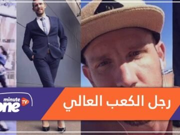 رجل أعمال يستمد قوته من الكعب العالي